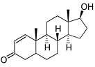 Een paar jaar nadat de Amerikaanse overheid in 2004 de hogelijk effectieve designerstero�den 1-testosteron en 1-androstenedione in de ban deed, introduceerde biochemicus Pat Arnold 3-beta-hydroxy-5-alpha-androst-1-en-17-one [structuurformule hiernaast] onder de naam 1-DHEA. En ook 3-beta-hydroxy-5-alpha-androst-1-en-17-one was verdraaid effectief, schrijven sportwetenschappers van West Texas A&M University binnenkort in de Journal of Applied Physiology.