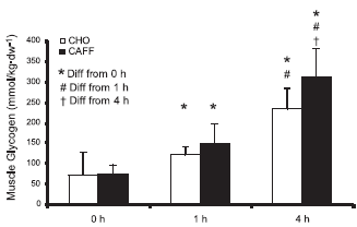Combinatie koolhydraten en cafe�ne versnelt spierherstel na training