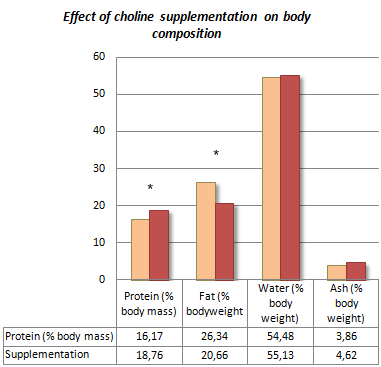Dierstudie: choline breekt vet af, bouwt spiermassa op