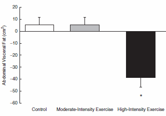 Studie: alleen door intensieve cardio verdwijnt vet