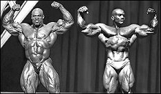 Links: Ron Coleman; Rechts: Sergio Oliva