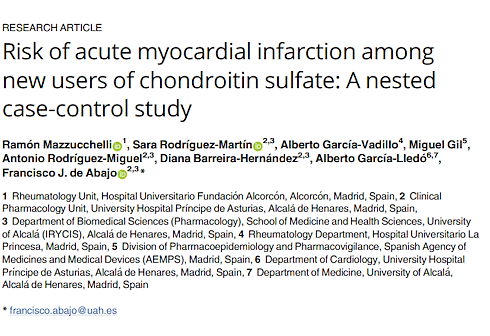Chondroitine reduceert kans op hartinfarct met een slordige veertig procent