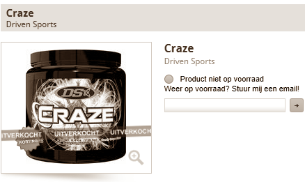 Amfetamine-analoog in pre-workout-supplement Craze