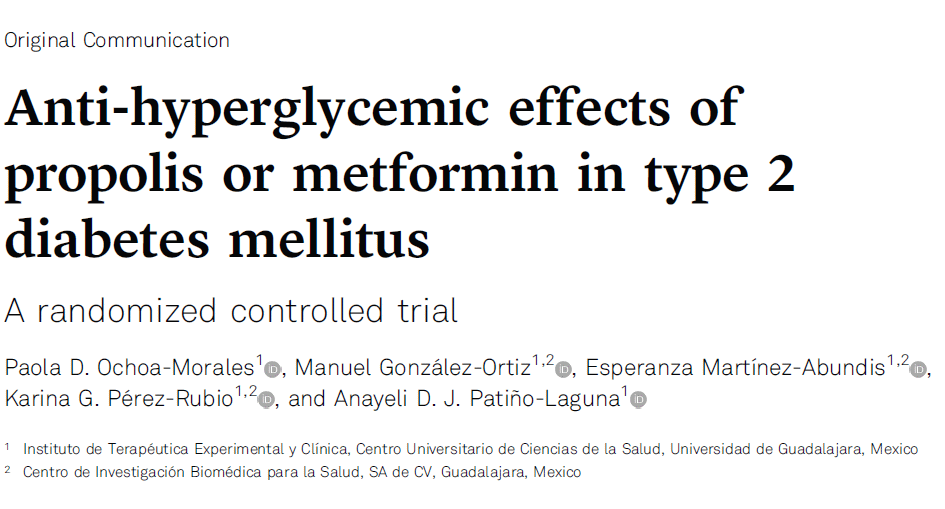 Anti-diabetische werking propolis versus die van metformine | Trial
