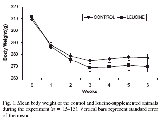 Effects of leucine supplementation on the body composition and protein status of rats submitted to food restriction